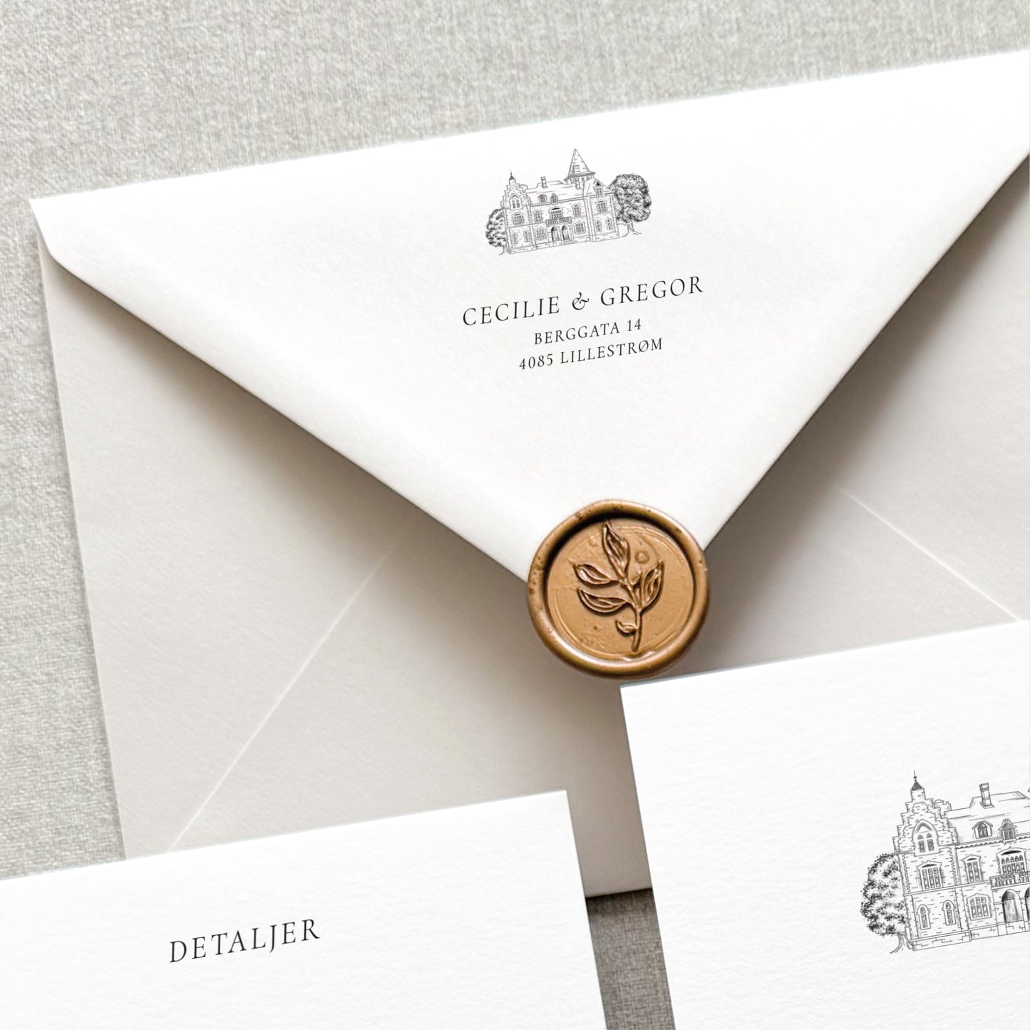 Envelope with liner - Midsummer