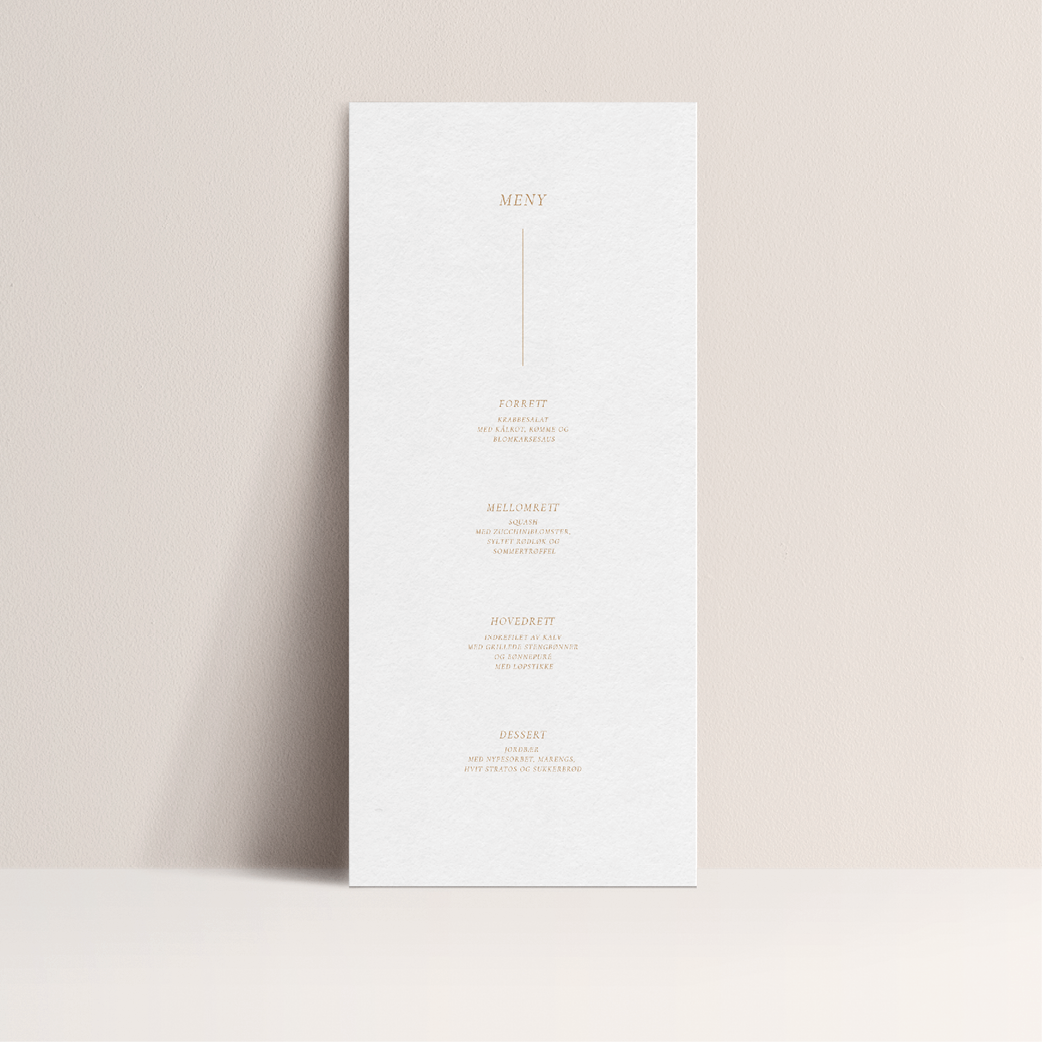 Meny - Luxe