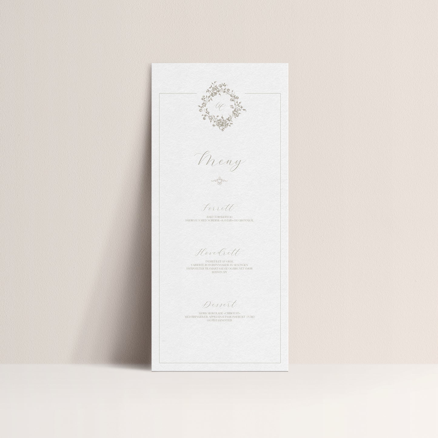 Meny - Elegance