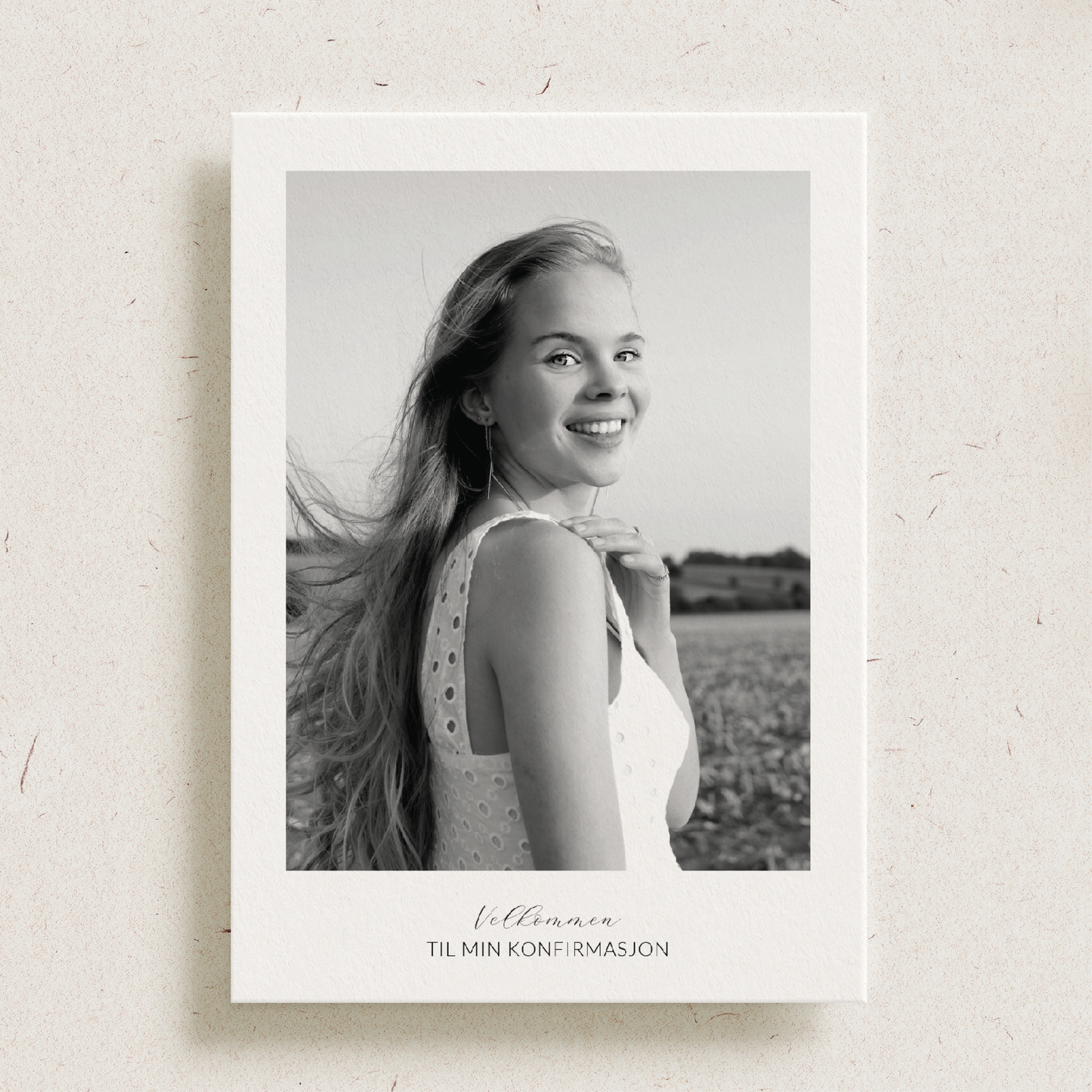 Konfirmasjonskort - Polaroid