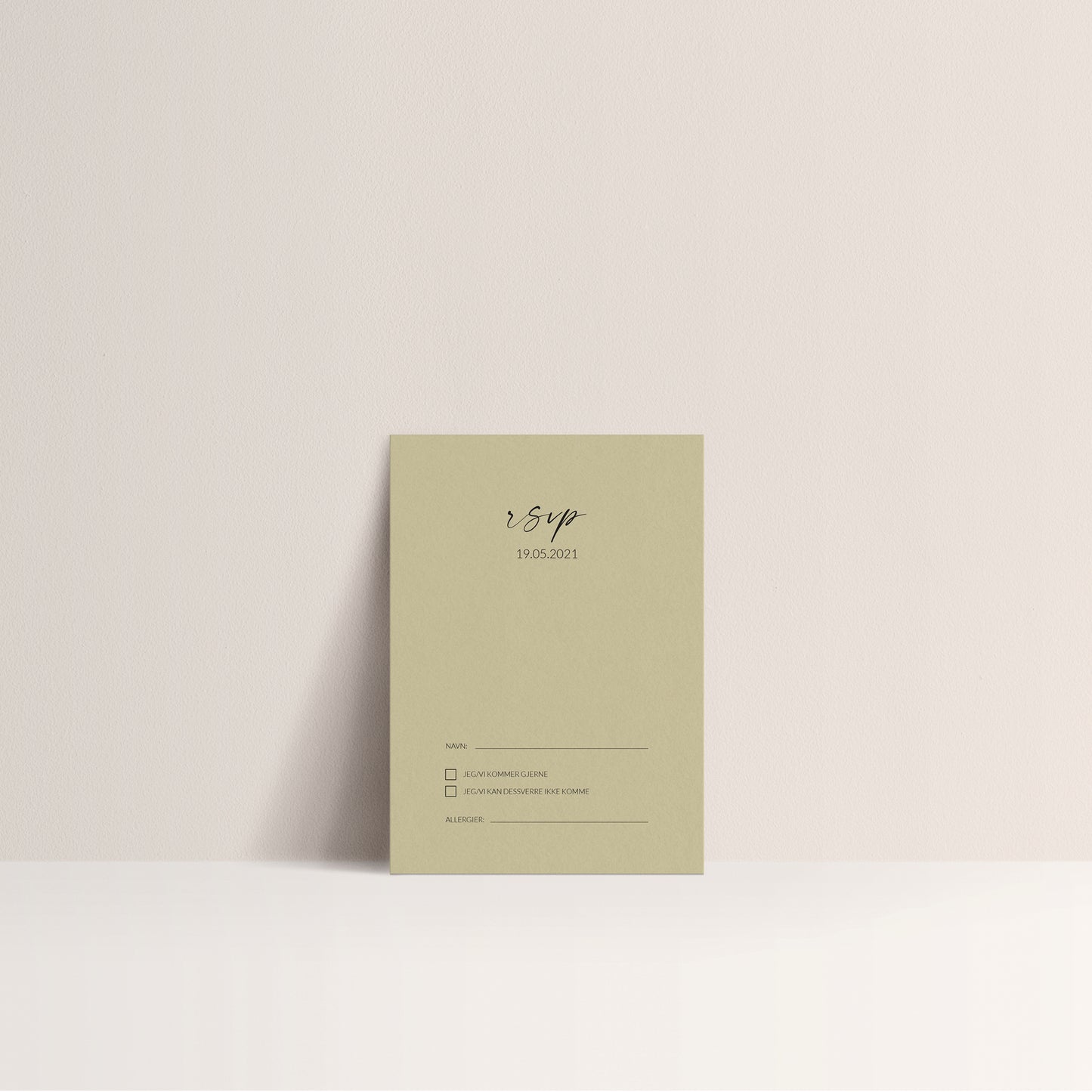 RSVP kort - Blossom