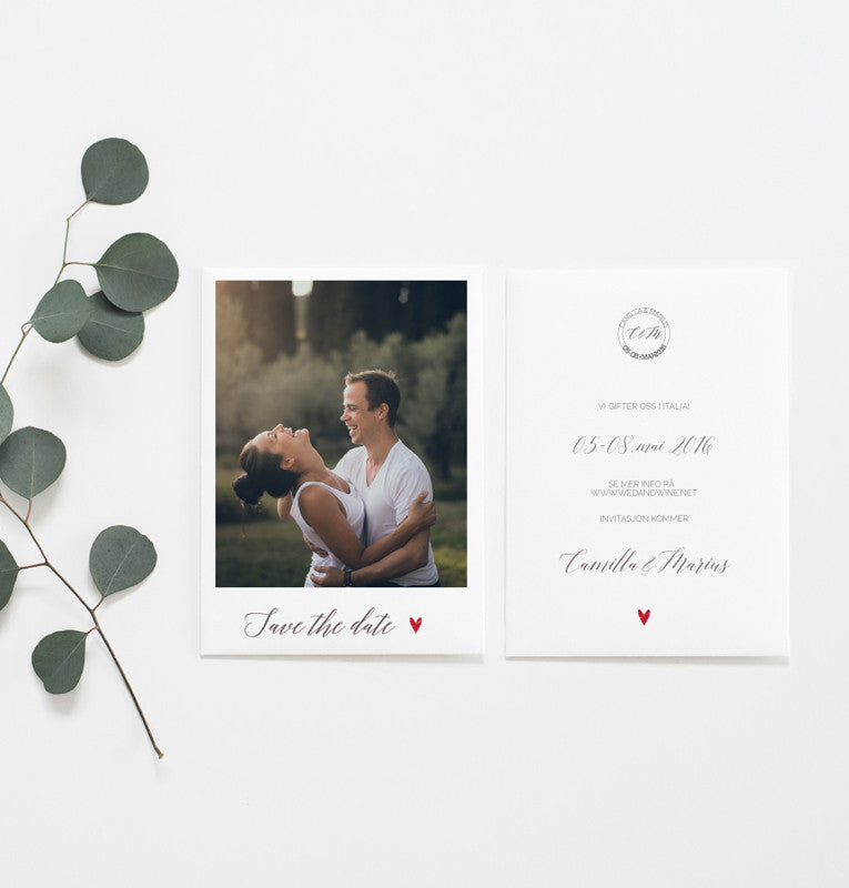 Save the Date kort - Memories