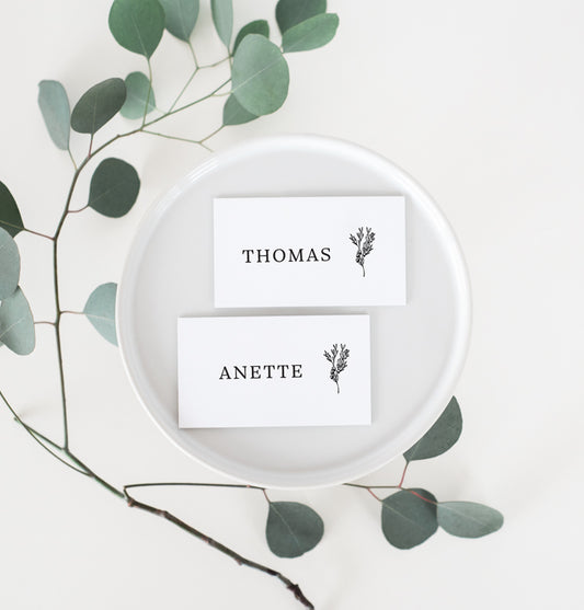 Table card - Flora