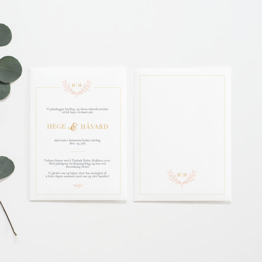 Wedding Invitations - Powder