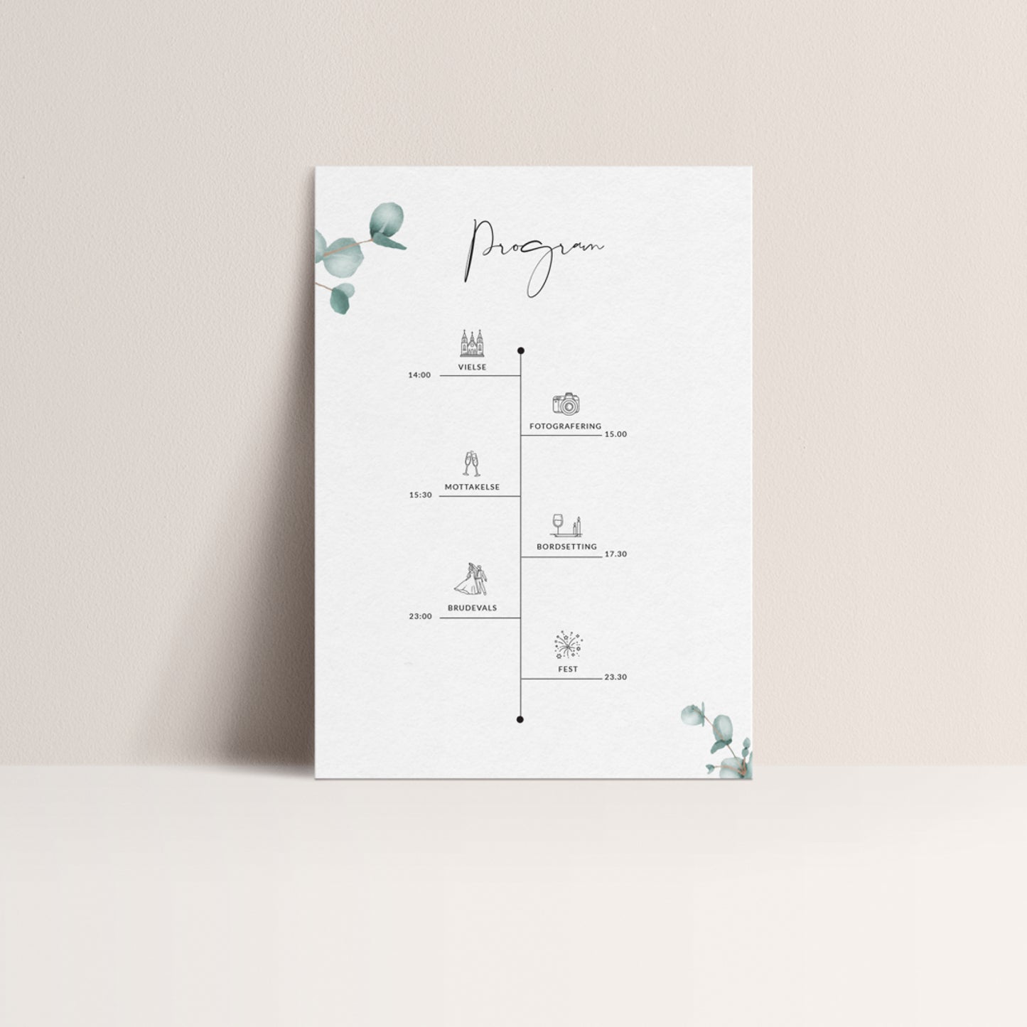 Program Card - Eucalyptus