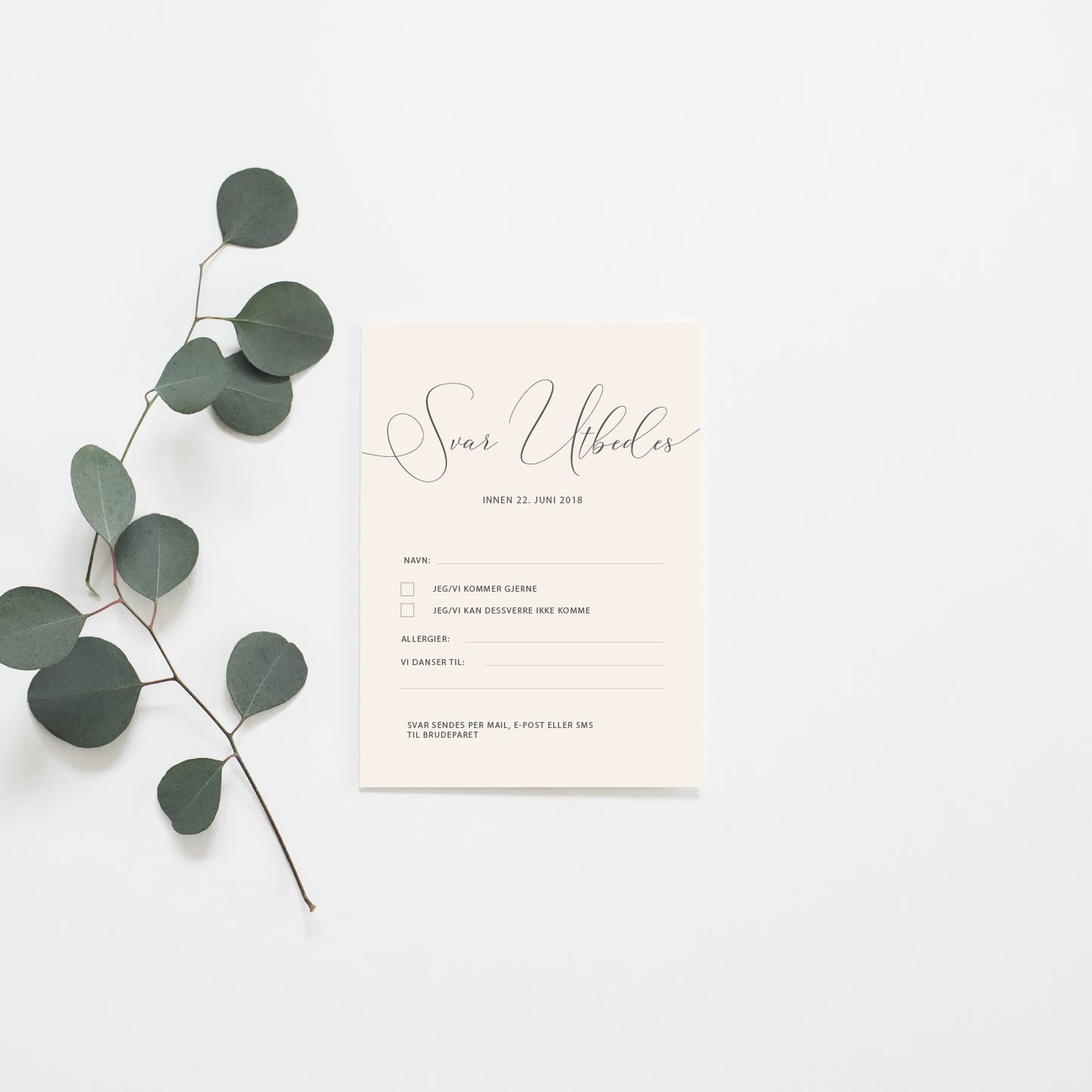 RSVP card - Chateau