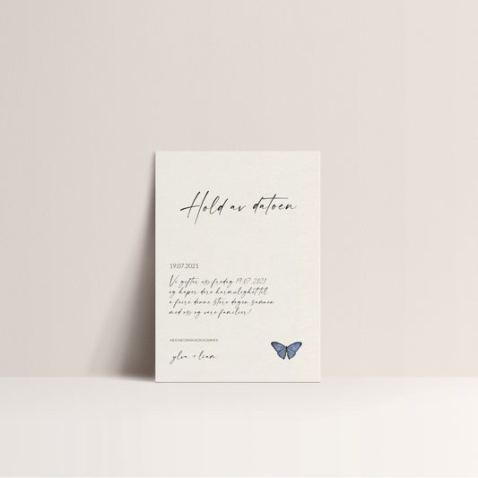 Save the Date card - Blossom