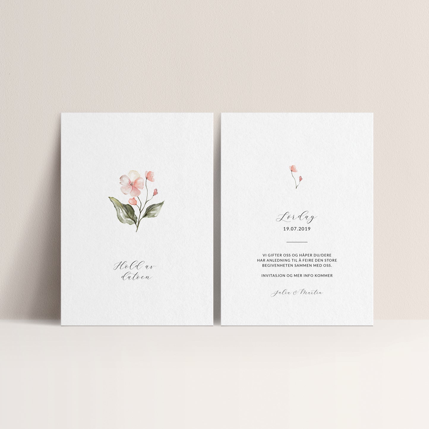 Save the Date card - Botanical Garden