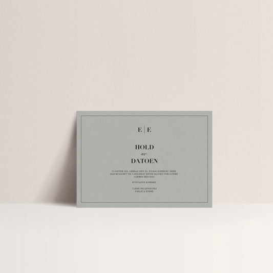 Save the Date card - Sage