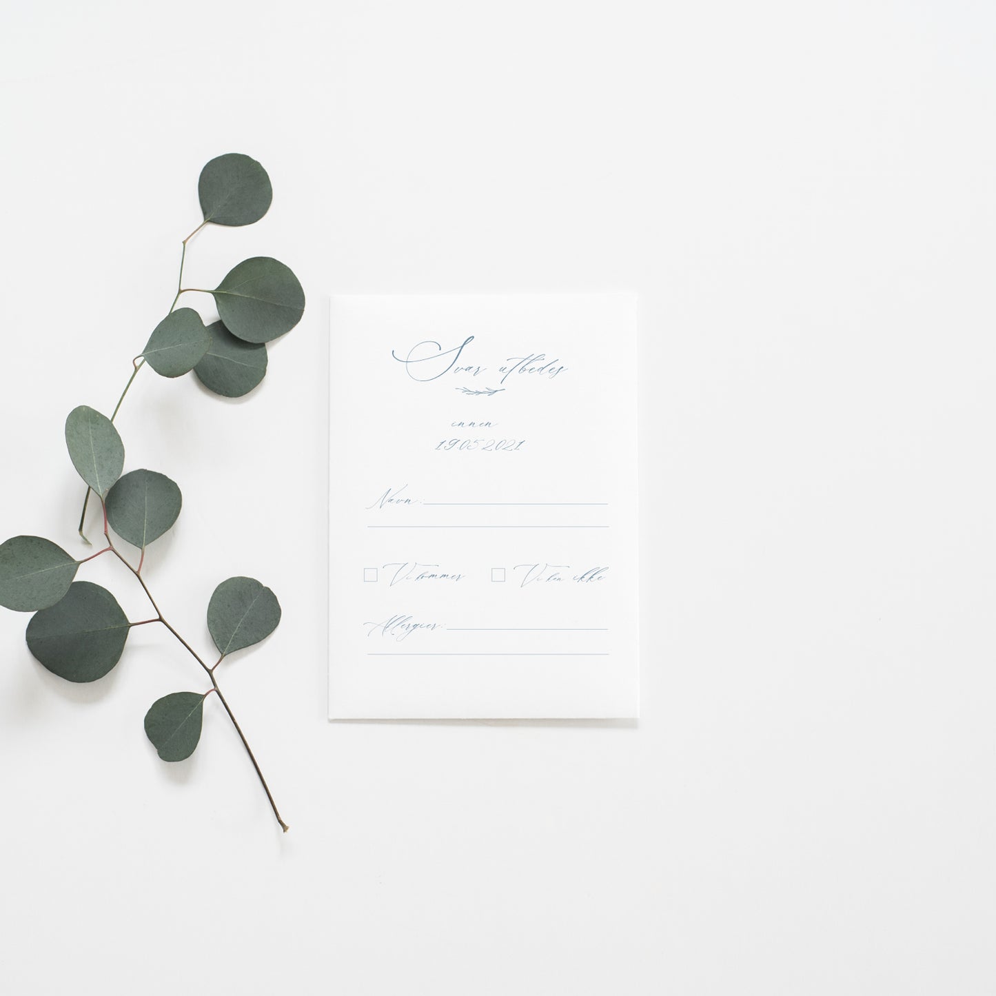 RSVP card - Bohemian